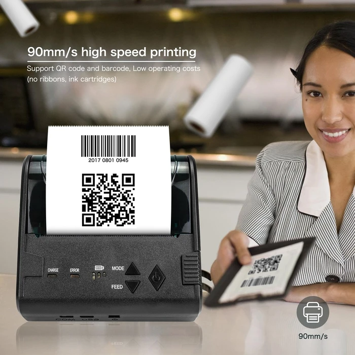 Θερμικός Εκτυπωτής Αποδείξεων Netum Wireless Bluetooth Portable 80mm BILL PRINTER