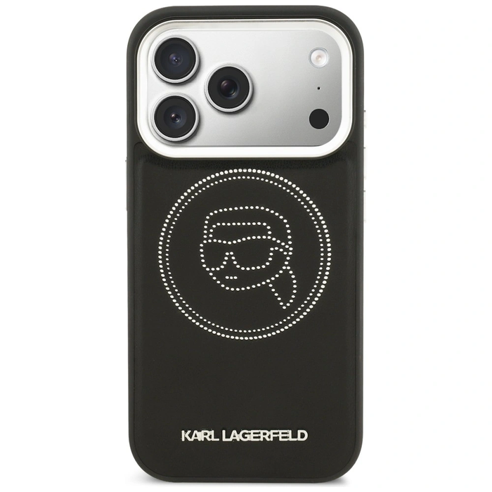 Karl Lagerfeld K Head Point Logo MagSafe Apple iPhone 17 Pro black