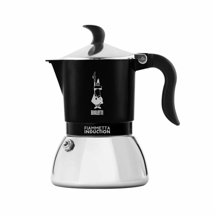 Μπρίκι Espresso Bialetti FIAMMETTA Μαύρο Ανοξείδωτο ατσάλι 2 Kopper 
