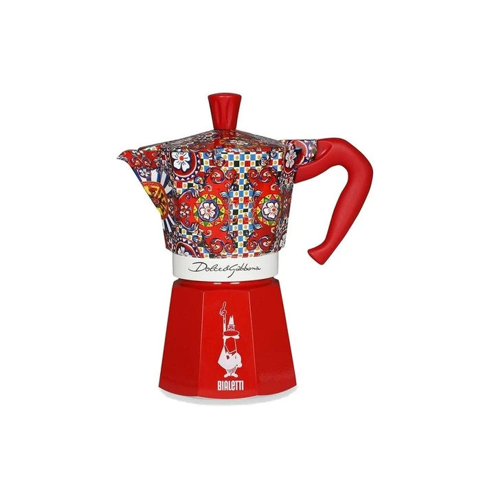 Μπρίκι Espresso Bialetti MOKA D&G Ασημί Αλουμίνιο 6 φλιτζάνια 