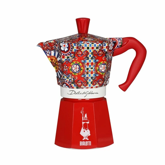 Μπρίκι Espresso Bialetti MOKA D&G Ασημί Αλουμίνιο 6 φλιτζάνια 