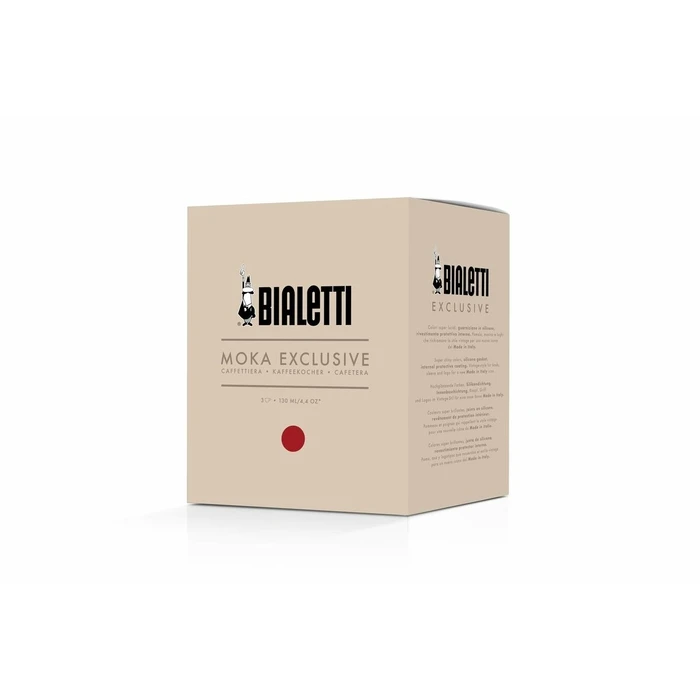 Μπρίκι Espresso Bialetti MOKA EXCLUSIVE Κόκκινο Αλουμίνιο 3 Kopper 