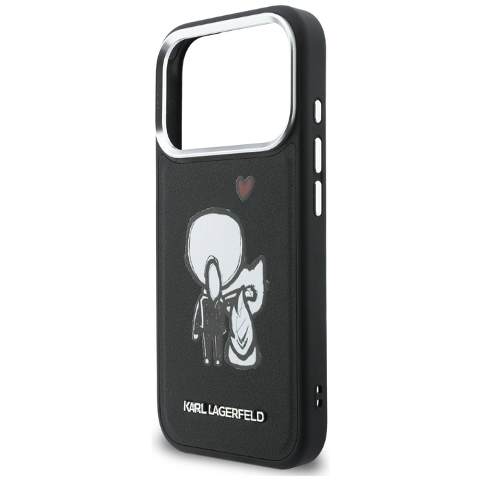 Karl Lagerfeld Karl & Choupette Back Logo MagSafe Apple iPhone 17 Pro black