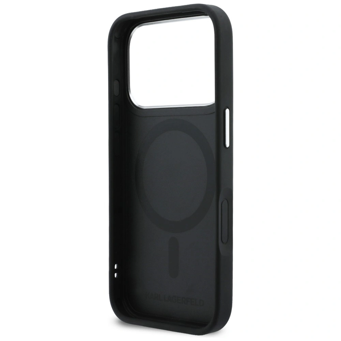 Karl Lagerfeld Karl & Choupette Back Logo MagSafe Apple iPhone 17 Pro black