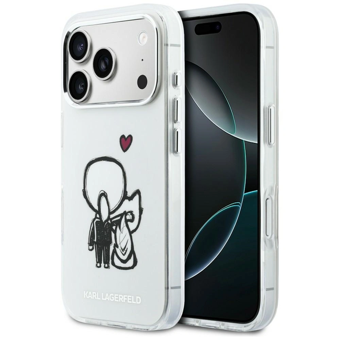 Karl Lagerfeld Karl & Choupette Back MagSafe Apple iPhone 17 Pro Max clear