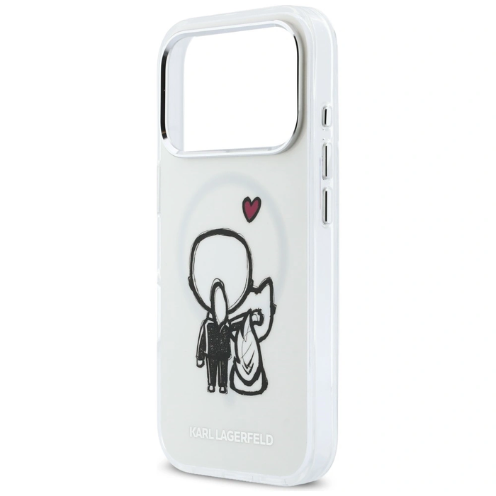 Karl Lagerfeld Karl & Choupette Back MagSafe Apple iPhone 17 Pro Max clear
