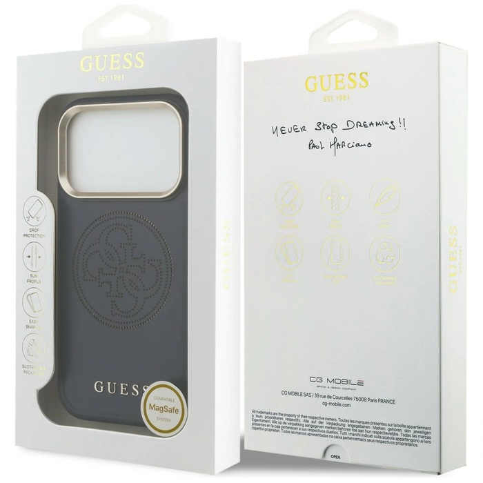 Guess Perforated 4G MagSafe Apple iPhone 17 Pro Max blue