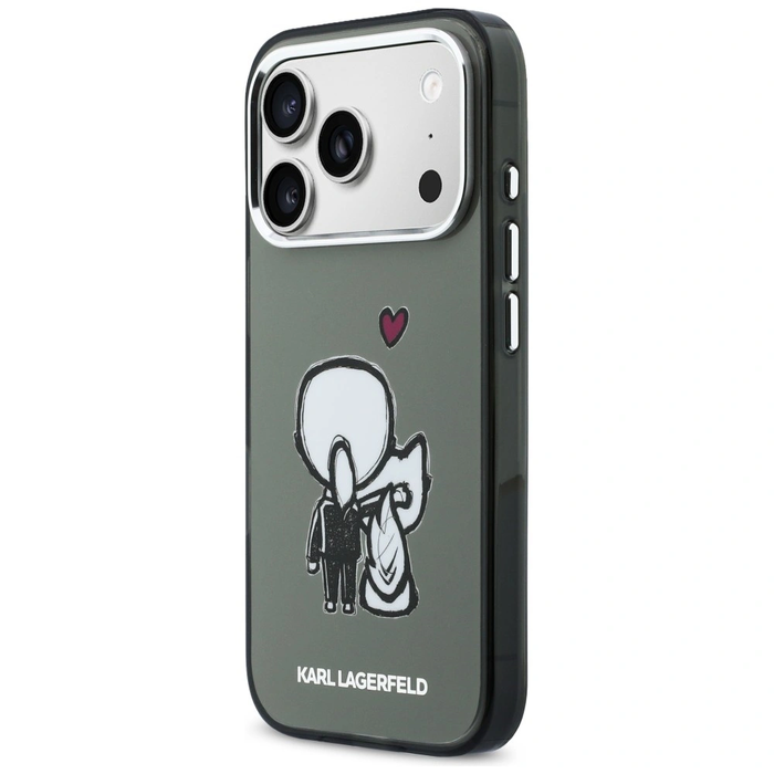 Karl Lagerfeld Karl & Choupette Back MagSafe Apple iPhone 17 Pro Max black