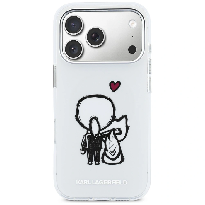 Karl Lagerfeld Karl & Choupette Back MagSafe Apple iPhone 17 Pro clear