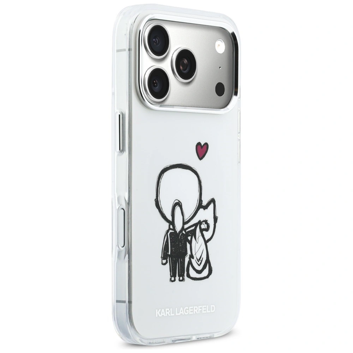 Karl Lagerfeld Karl & Choupette Back MagSafe Apple iPhone 17 Pro clear