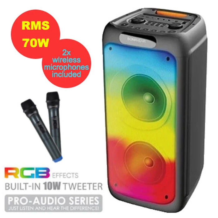 Karaoke Sonic Gear RGB with HD AUDIO 'AUDIOX PRO 800' RMS 70W