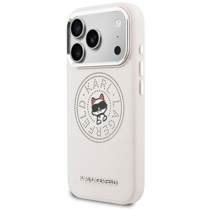 Karl Lagerfeld Point & Choupette Sketch MagSafe Apple iPhone 17 Pro Max pink