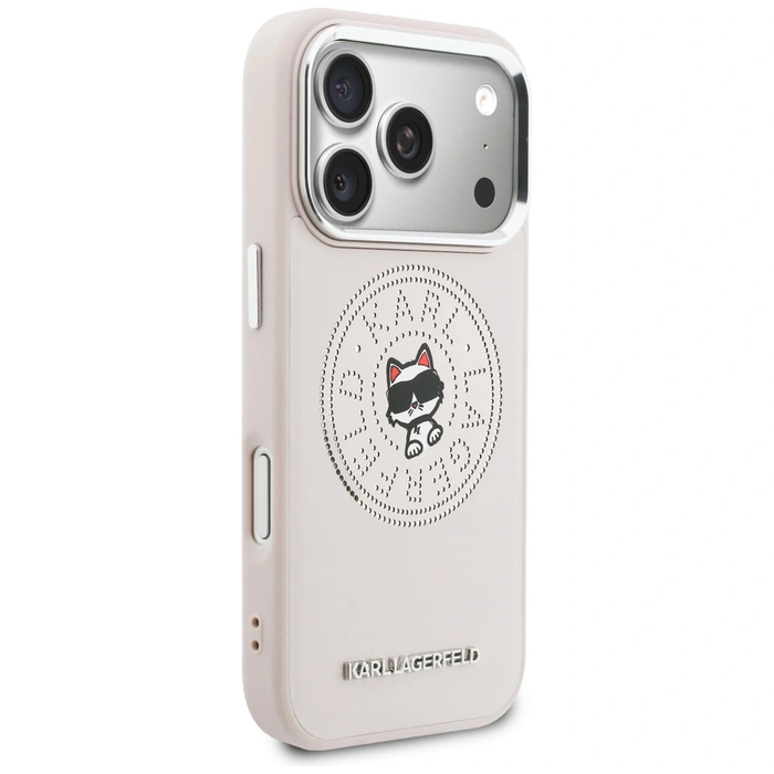 Karl Lagerfeld Point & Choupette Sketch MagSafe Apple iPhone 17 Pro Max pink