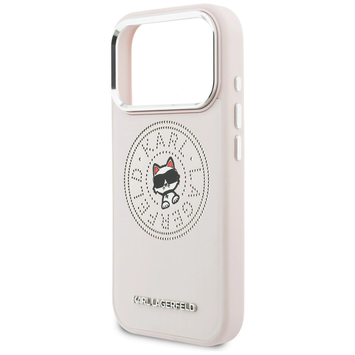 Karl Lagerfeld Point & Choupette Sketch MagSafe Apple iPhone 17 Pro Max pink