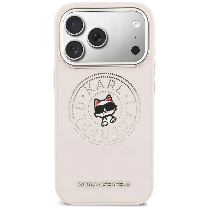 Karl Lagerfeld Point & Choupette Sketch MagSafe Apple iPhone 17 Pro pink