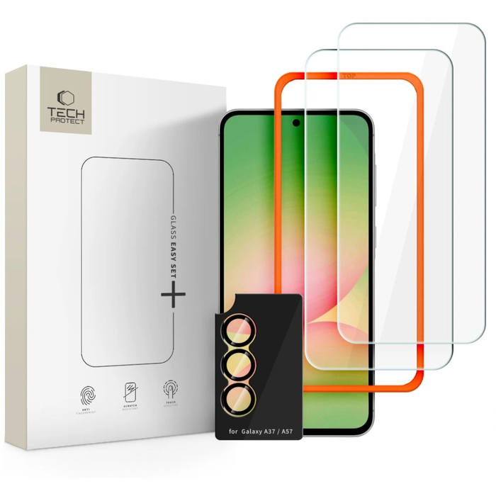 Tech-Protect Easy Set+ Samsung Galaxy A57 5G Clear [2+1 PACK]