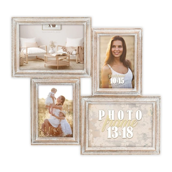 Κορνίζες γκαλερί ZEP Rosel Natural 4Q Galerie Holz 2x10x15 2x13x18 AC446B