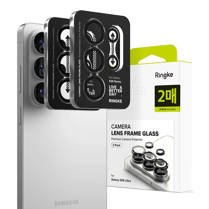 Ringke Camera Frame Protector Samsung Galaxy S26 Ultra Black [2 PACK]
