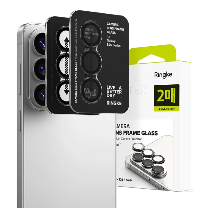 Ringke Camera Frame Protector Samsung Galaxy S26 / S26+ Plus Black [2 PACK]
