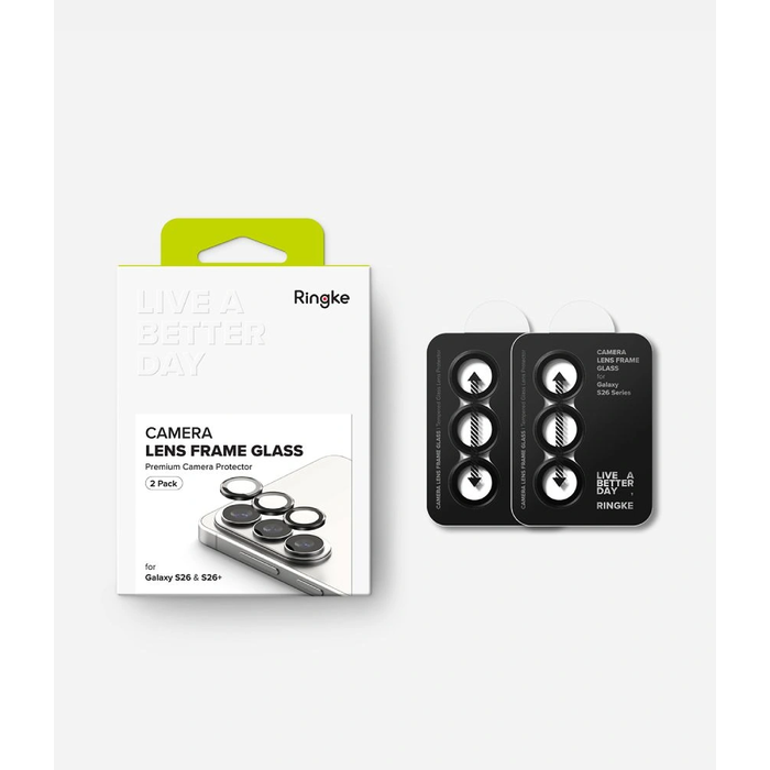 Ringke Camera Frame Protector Samsung Galaxy S26 / S26+ Plus Black [2 PACK]