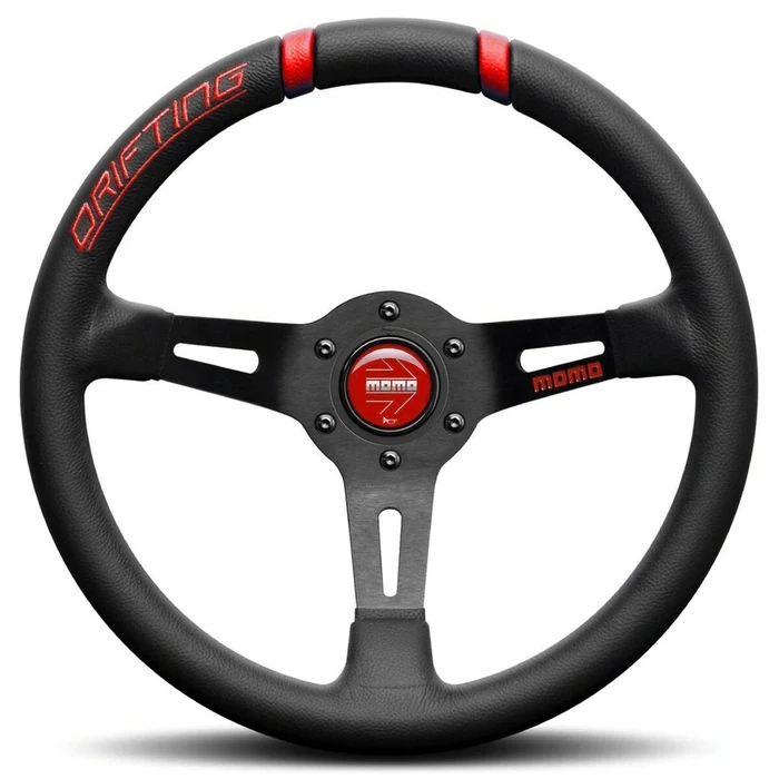 Τιμόνι Racing Momo DRIFTING Μαύρο/Κόκκινο ? 33 cm