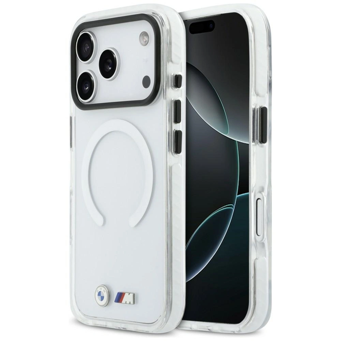 BMW M IML Shockproof Metal Logos MagSafe Apple iPhone 17 Pro transparent