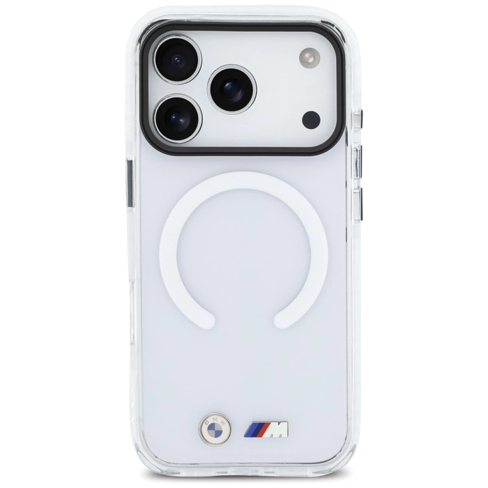 BMW M IML Shockproof Metal Logos MagSafe Apple iPhone 17 Pro transparent