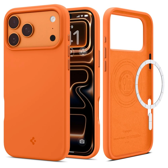Spigen Silicone Fit Mag MagSafe Apple iPhone 17 Pro Max Cosmic Orange