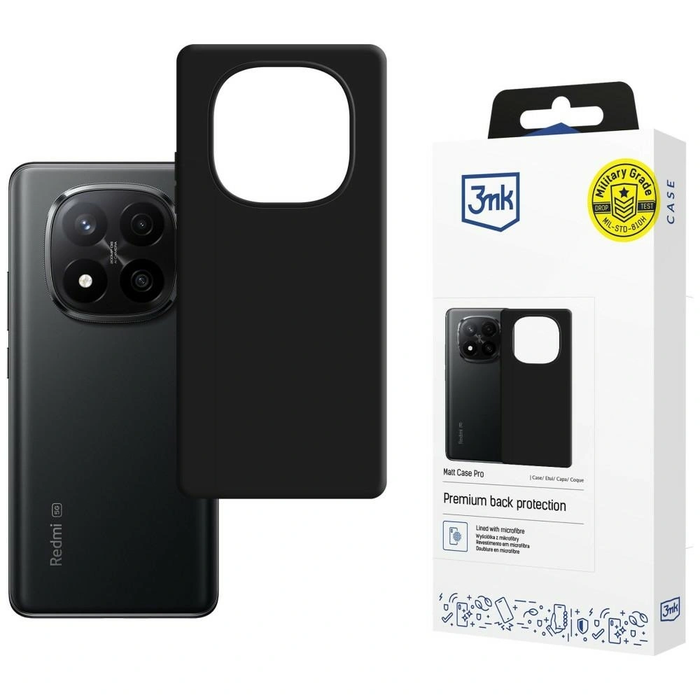 3MK Matt Case Pro Redmi Note 15 Pro+ Plus black