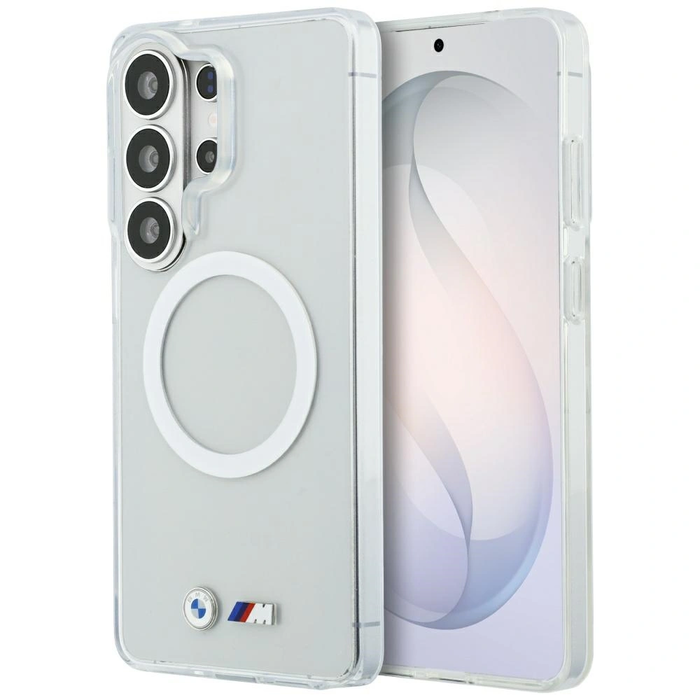 BMW IML Shockproof Metal Logo MagSafe Samsung Galaxy S26 Ultra clear