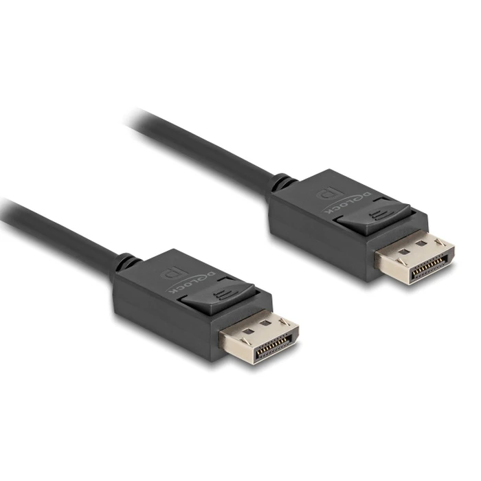 Καλώδιο Displayport 2.1 Delock 80492 8k/60hz 4k/120hz 40 Gbps 1m Μαύρο