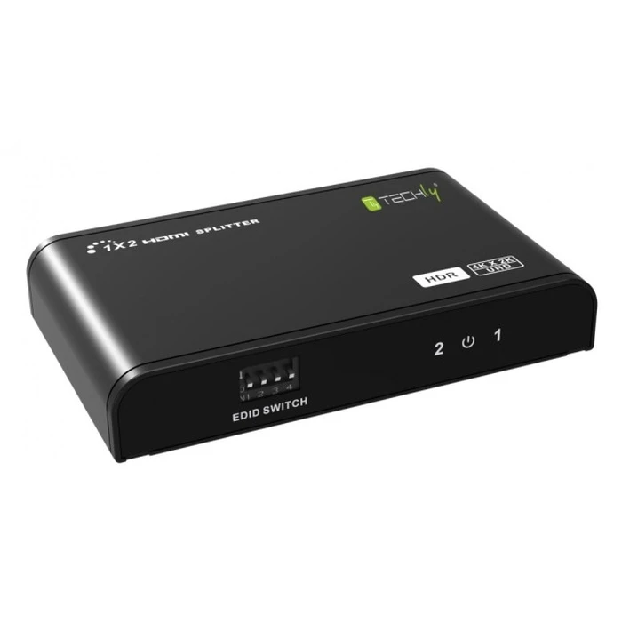 Techly 104837 HDMI 2.0 1x2 4K@60Hz HDR Splitter with EDID