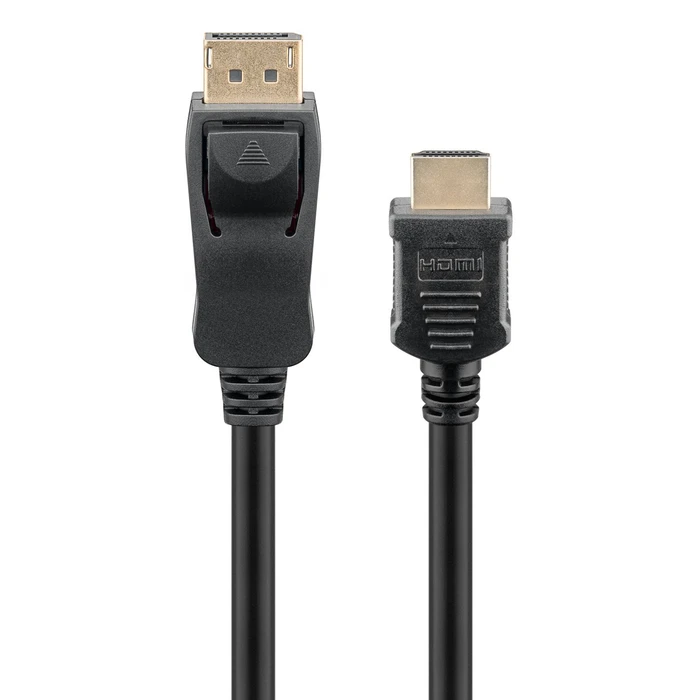 GOOBAY καλώδιο DisplayPort σε HDMI 2m 4K/60Hz 18 Gbps Μαύρο (80521)