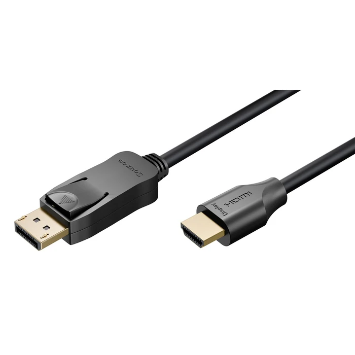 GOOBAY DisplayPort to HDMI Cable 80525, 8K/60Hz, 48 Gbps, 2m, Black