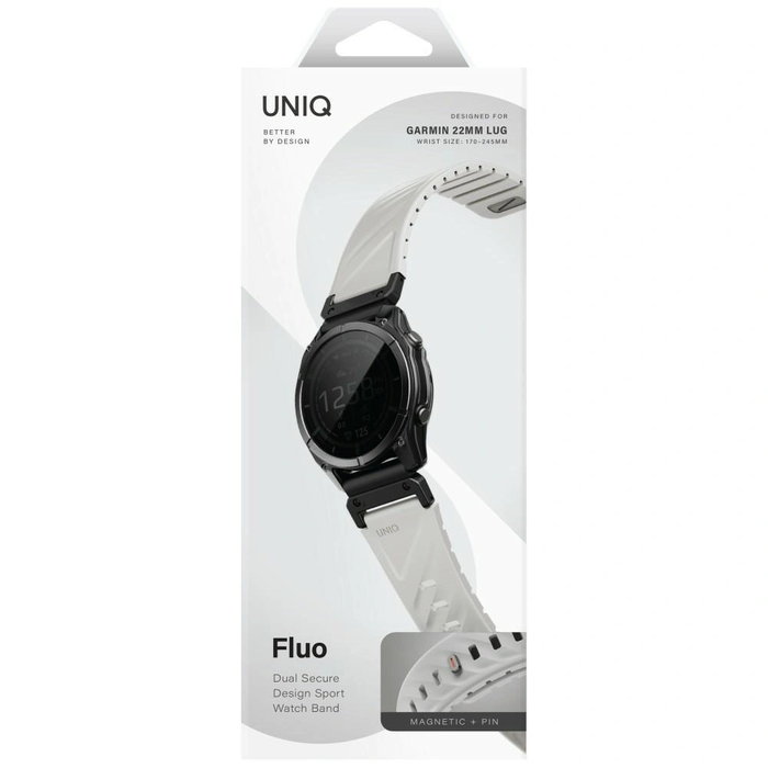 UNIQ Fluo strap for Garmin 22mm gray