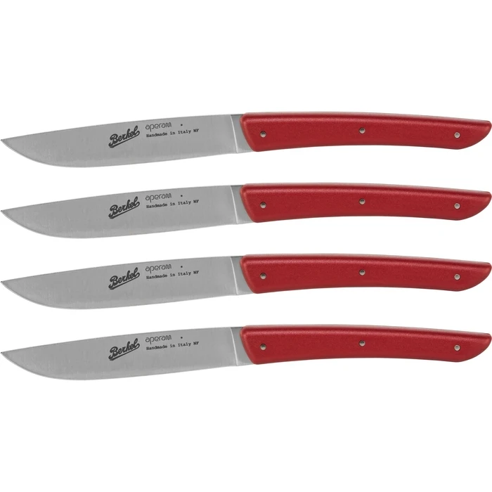 Berkel Steak Knife Set 4 pcs - Red (11 cm blade)