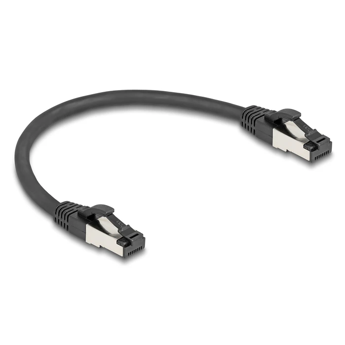 Καλώδιο Δικτύου Delock 80566, Cat 8.1 S/Ftp, Copper, 2000Mhz, 0.25M, Μαύρο