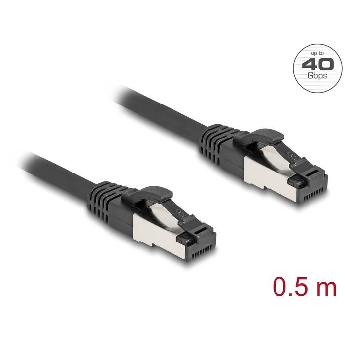 Delock S/FTP Καλώδιο Δικτύου Ethernet 0.5m Μαύρο 80570