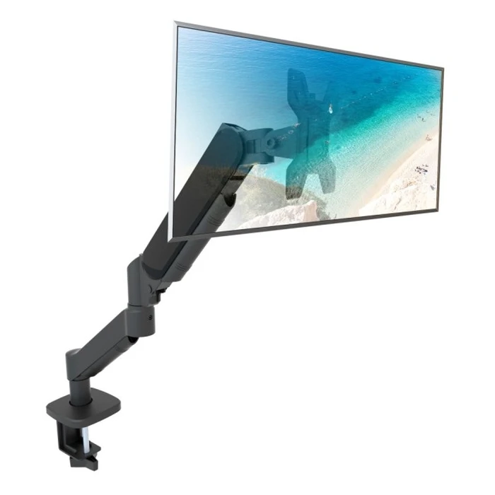 Techly 369304 Desk Mount Arm for TV/Monitor 13-32 inches, up to 10 kg, Gas Spring