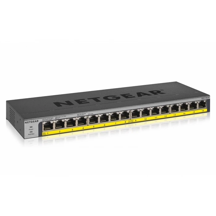 Network Switch Netgear Unmanaged Gs116lp 16xge Poe+