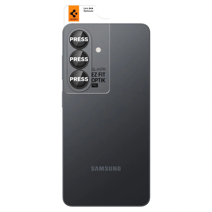 Spigen Optik Pro HD Glas.tr ez Fit Camera Protector Samsung Galaxy S26+ Plus Black [2 PACK]