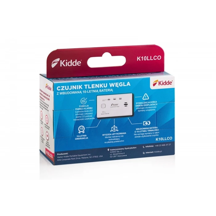 Ανιχνευτής Καπνού Kidde Carbon monoxide Sensor K10LLCO