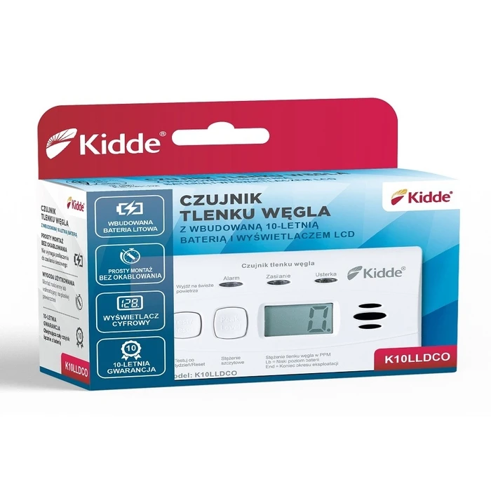 Ανιχνευτής Καπνού Kidde Carbon monoxide Sensor K10LLDCO