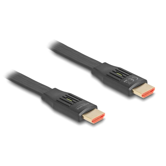 Καλώδιο HDMI Delock 81002, Flat, 8K/60Hz, 48 Gbps, Earc, Hdr, 2M, Μαύρο