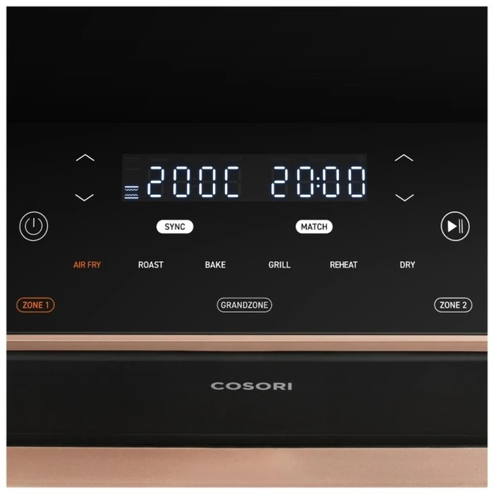 Cosori Dual Blaze TwinFry διπλή Air Fryer 10L — Σκούρο γκρι