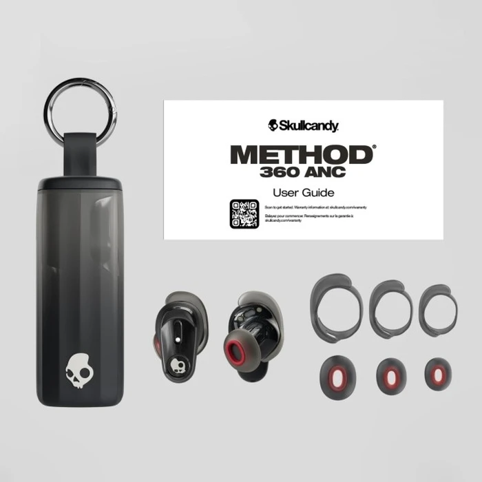 Skullcandy Method 360 Μαύρο — Ασύρματα In‑Ear ακουστικά με ANC, Bluetooth 5.3