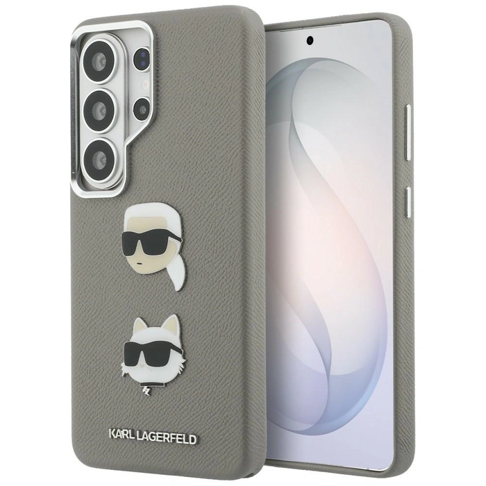 Karl Lagerfeld Saffiano Double Heads Metal Samsung Galaxy S26 Ultra silver