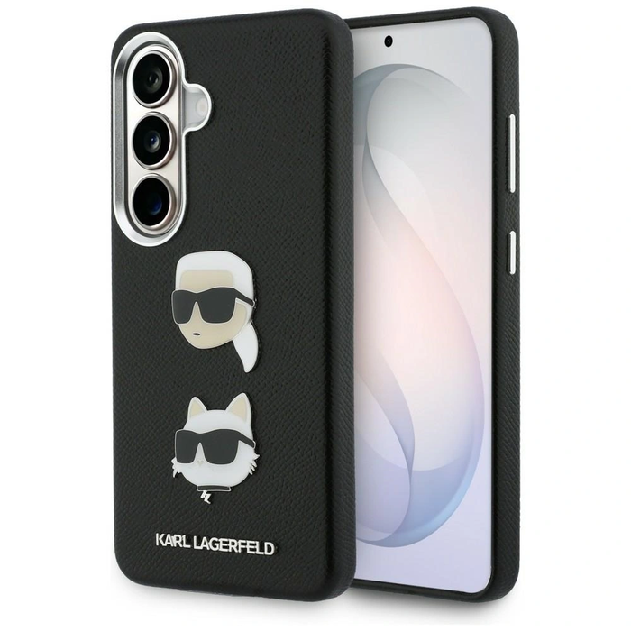 Karl Lagerfeld Saffiano Double Heads Metal Samsung Galaxy S26+ Plus black