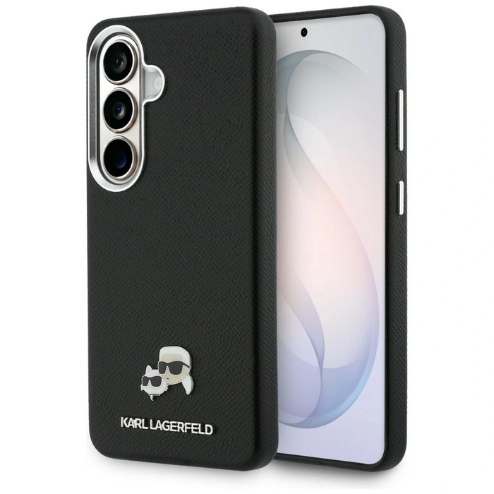 Karl Lagerfeld Saffiano KC Metal Logo MagSafe Samsung Galaxy S26 black