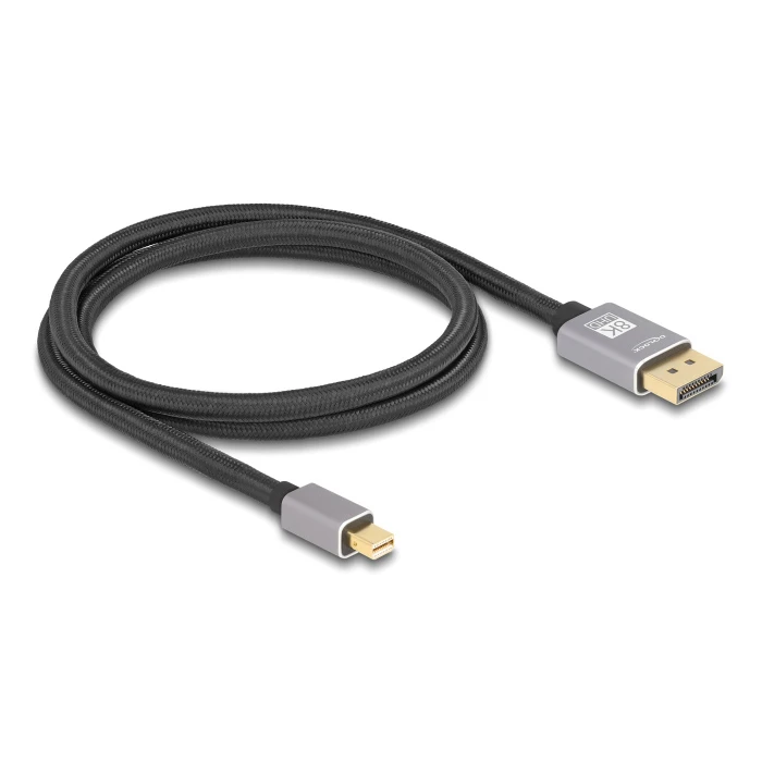Καλώδιο Mini Displayport Delock Σε Displayport 81091, 8K/60Hz, 32.4 Gbps, 1M, Μαύρο